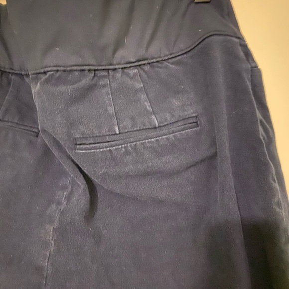 Gap maternity slim cropped navy pant 10 - Picture 4 of 6
